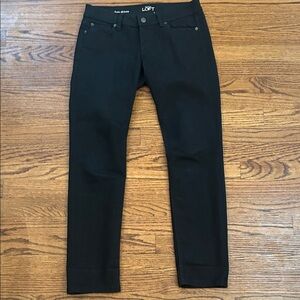 LOFT Women's Classic Black Skinny Jeans